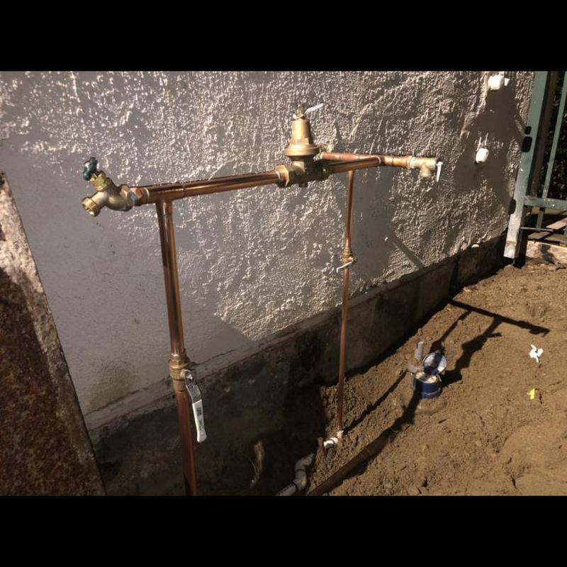 Pool pressure regulator and shut-off valve installation