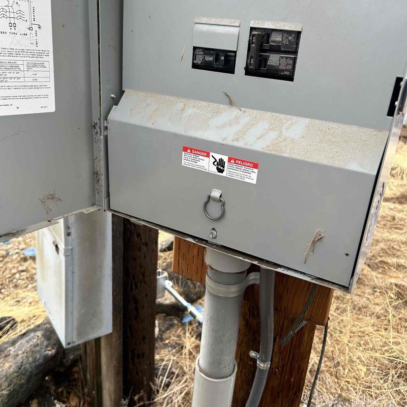 Dedicated circuit panel for sewage ejector pump installation
