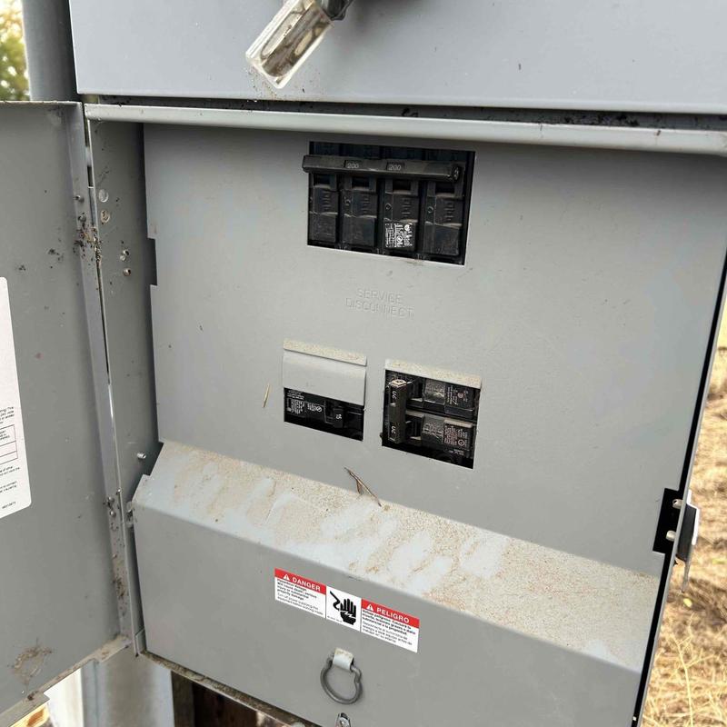 Sewage ejector pump 15A circuit breaker panel installation