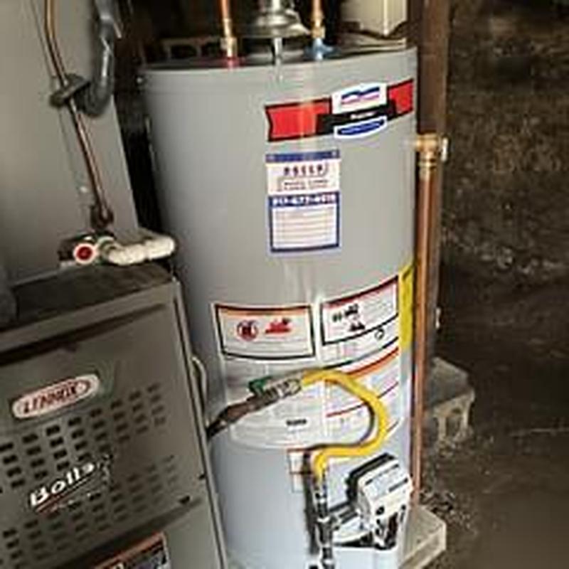 40-gallon gas water heater with new hose bib installation 40-gallon gas water heater with new hose bib installation