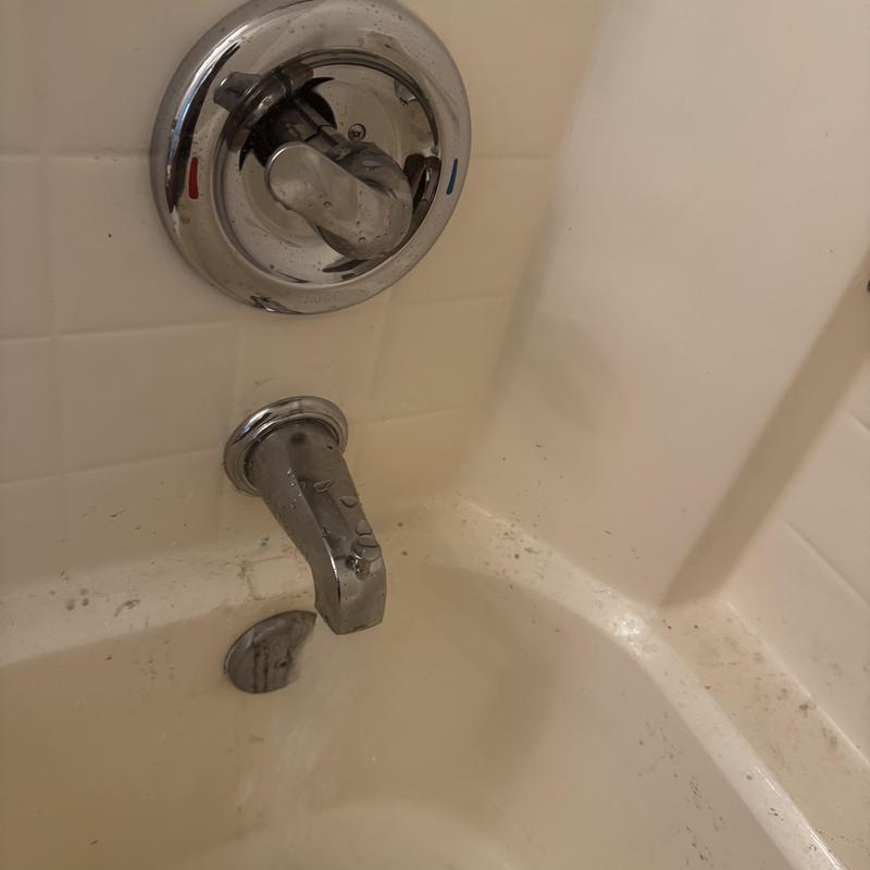 Tub spout leaking inside shower wall causing damage