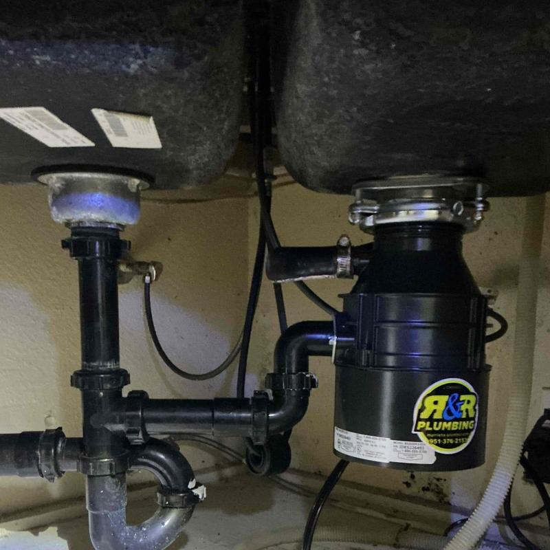 12HP Badger 5 garbage disposal installed under sink