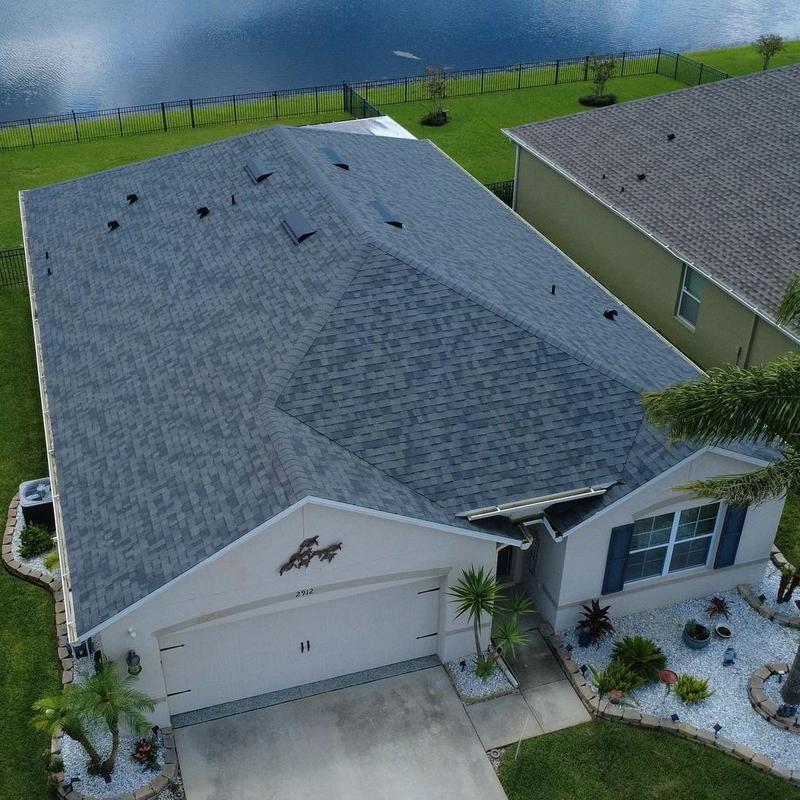 Owens Corning Estate Gray shingle roof installation