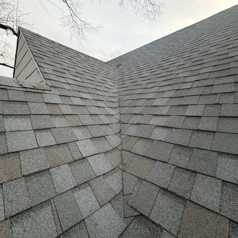 Tamko Titan XT shingle roof valley in Lincoln, NE Tamko Titan XT shingle roof valley in Lincoln, NE