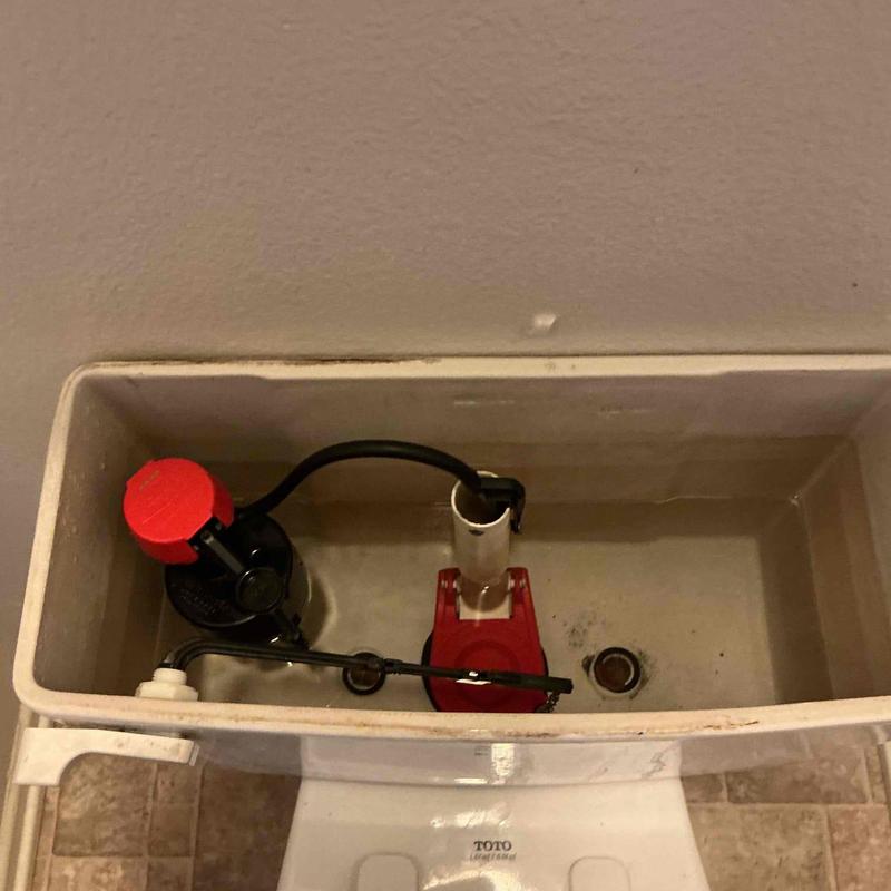 Toilet tank fill valve and flapper replacement