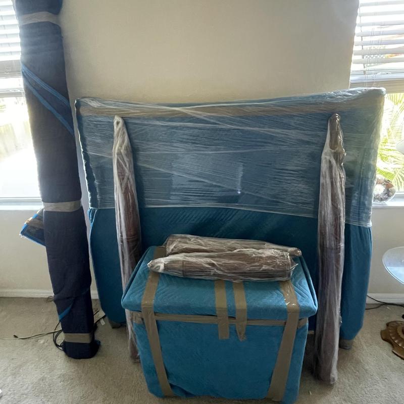 Furniture wrapped for moving and storage in Fort Myers