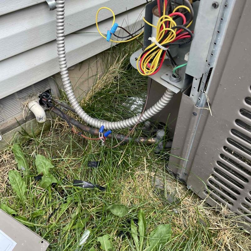 Low voltage wires and fuse repair on AC unit