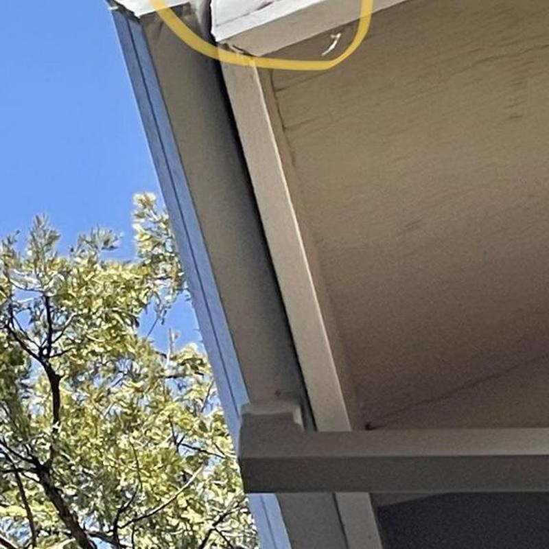 Seamless steel gutter with leaf blaster guard installation