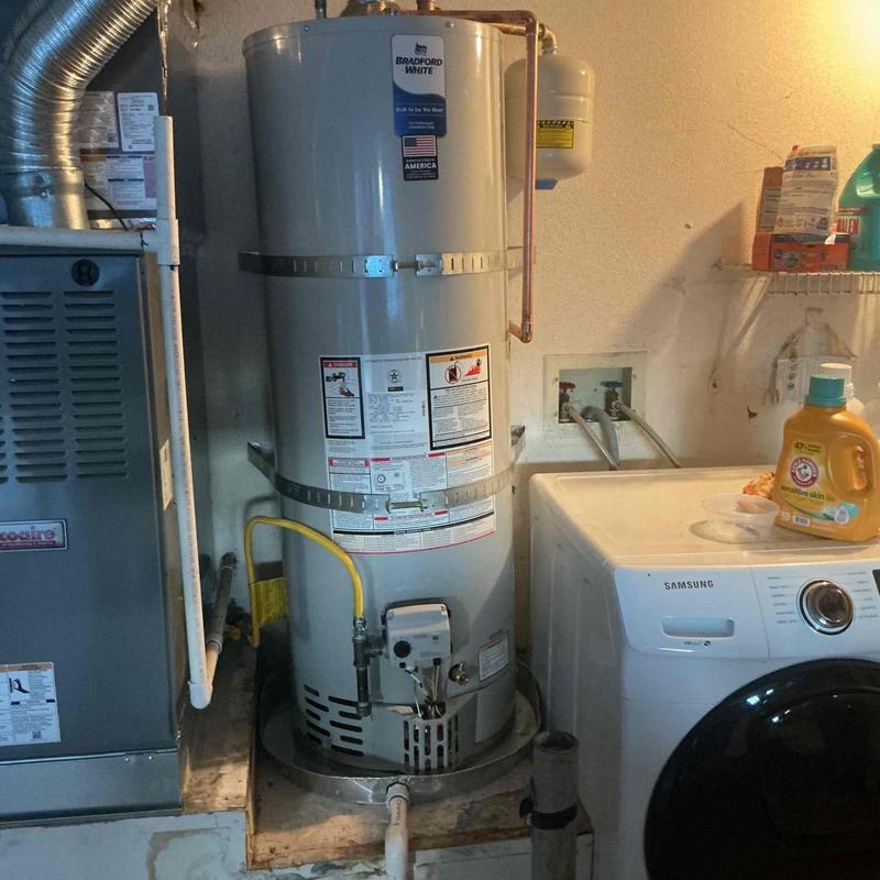 Bradford White 40-gallon water heater installation