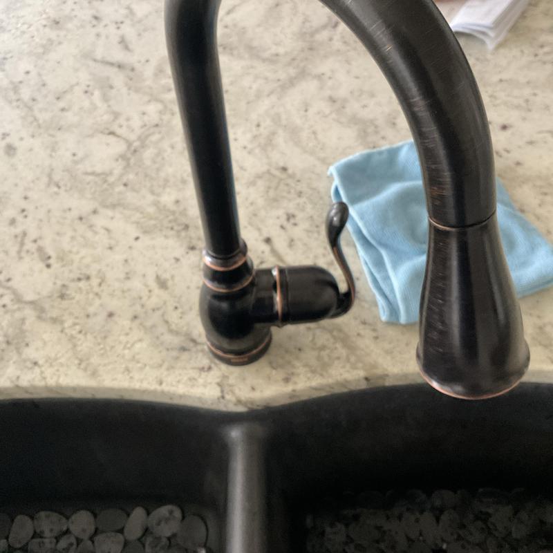 Kitchen sink faucet with handle and granite countertop Kitchen sink faucet with handle and granite countertop