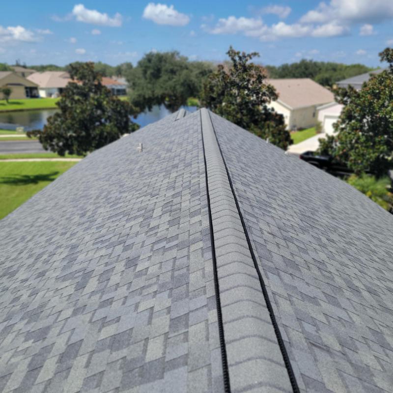 Owens Corning Duration roof with LoOmni ridge vent Owens Corning Duration roof with LoOmni ridge vent