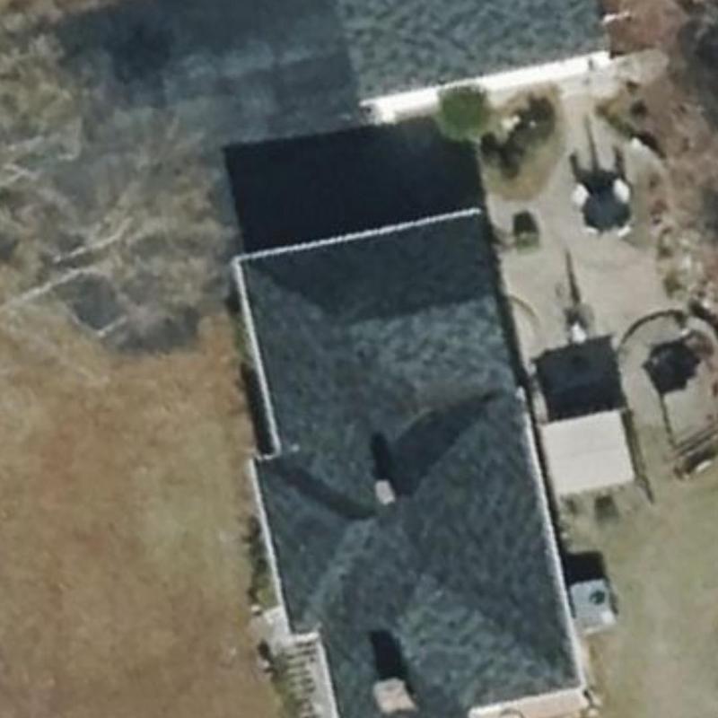 Owens Corning Duration roof on residential house aerial Owens Corning Duration roof on residential house aerial