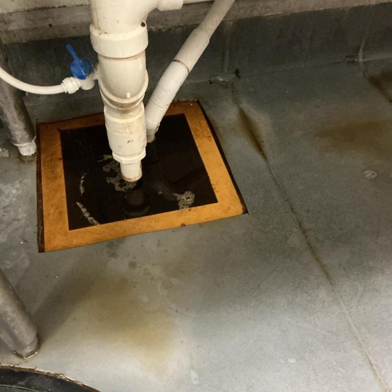 Floor drain with PVC pipes and cup lid clogging Floor drain with PVC pipes and cup lid clogging
