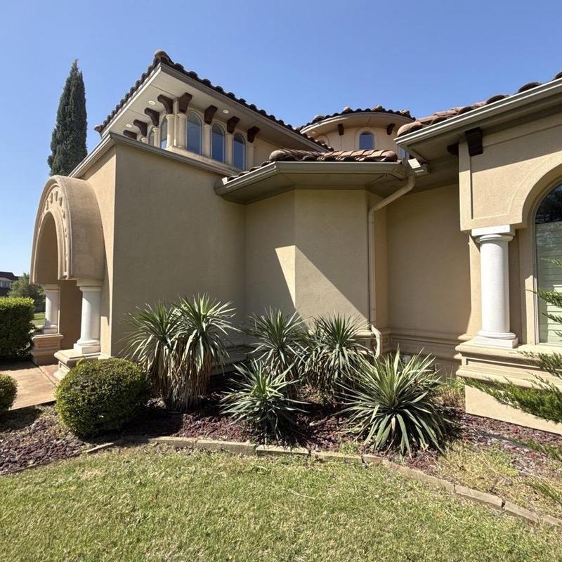 Stucco exterior wall inspection on residential home