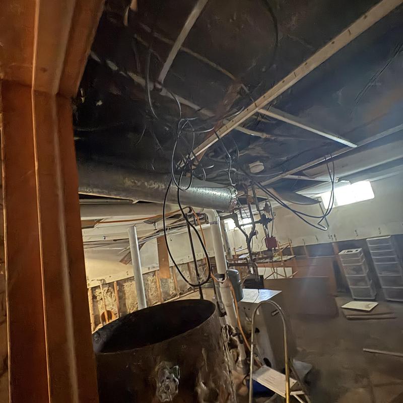 Lead and cast iron drain pipe removal and PVC install Lead and cast iron drain pipe removal and PVC install