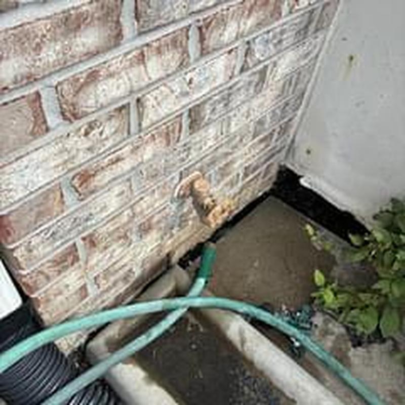 Hose bib replacement on exterior brick wall Hose bib replacement on exterior brick wall