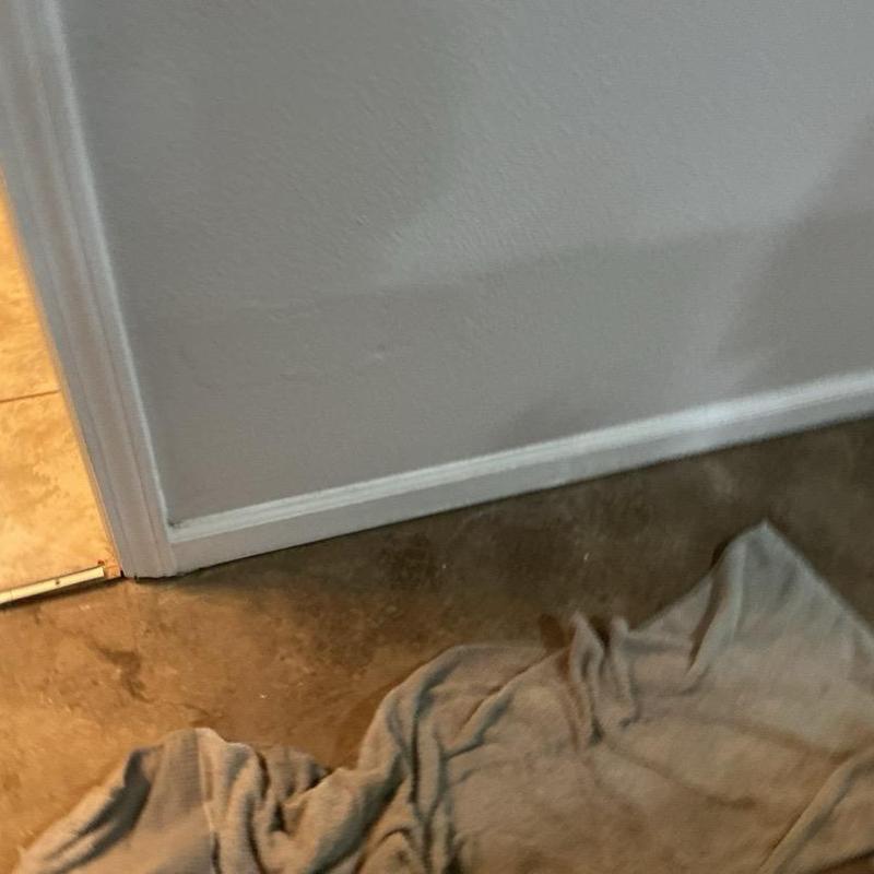 CPVC toilet supply pipe leak under wall with towel CPVC toilet supply pipe leak under wall with towel