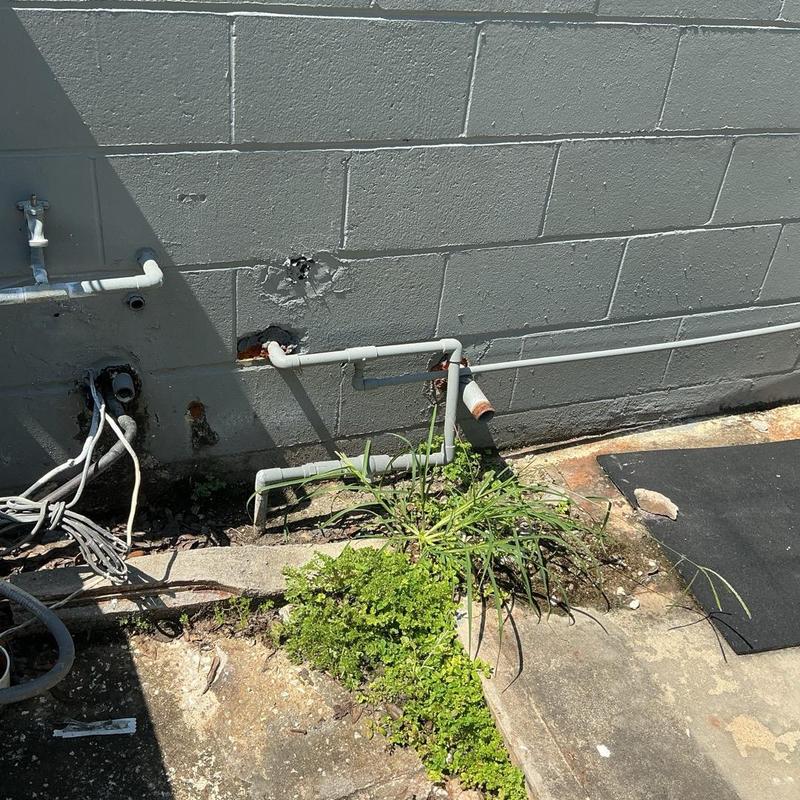 Backflow prevention device with insulation installed outdoors Backflow prevention device with insulation installed outdoors