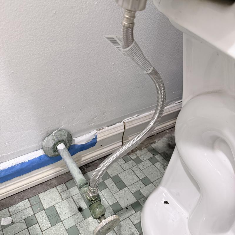 Toilet fill valve and supply line installation Toilet fill valve and supply line installation