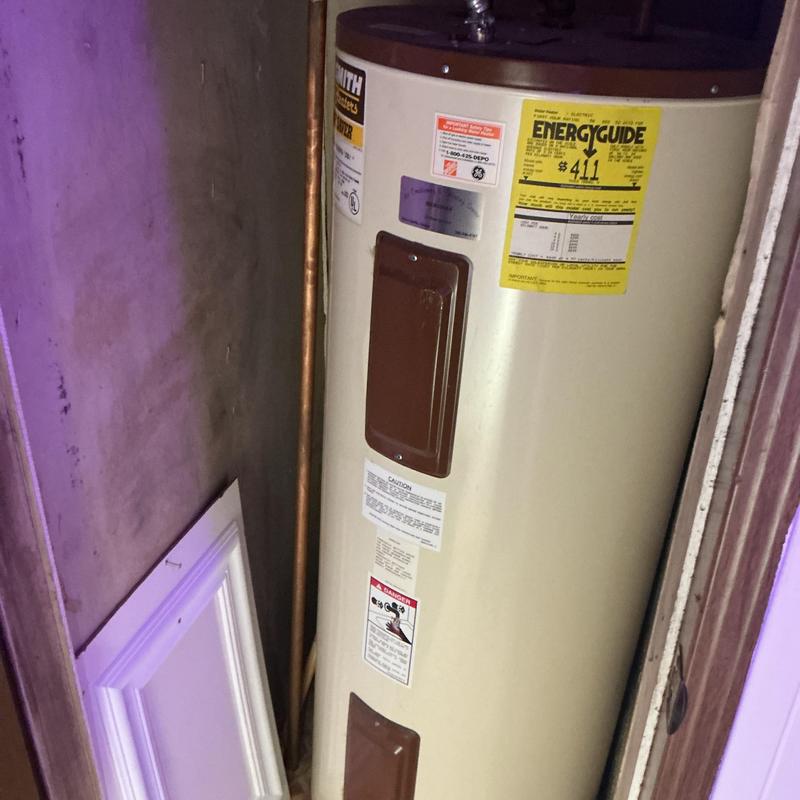 Water heater with copper repiping in narrow space Water heater with copper repiping in narrow space
