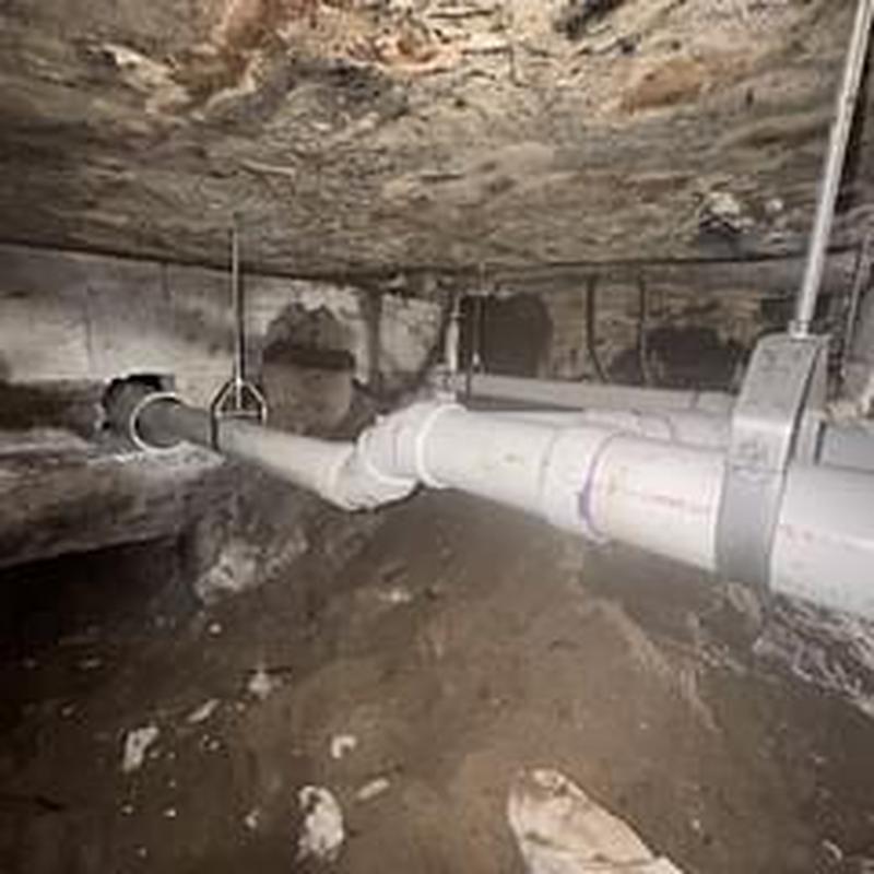 PVC drain pipes installation replacing cast iron lines