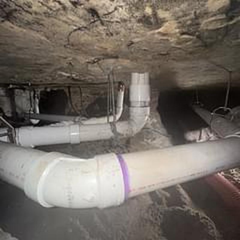 PVC drain pipes installed to replace cast iron lines