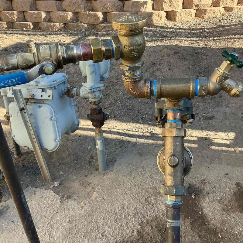 3/4" Anti-Siphon Actuator Valve with Gas Meter