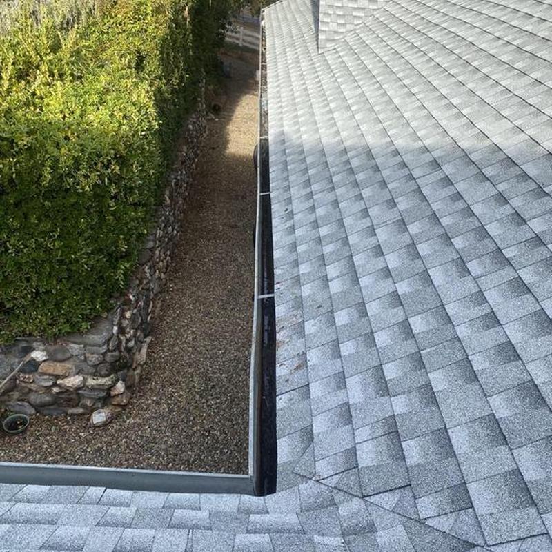 GAF asphalt shingle roof installation on home