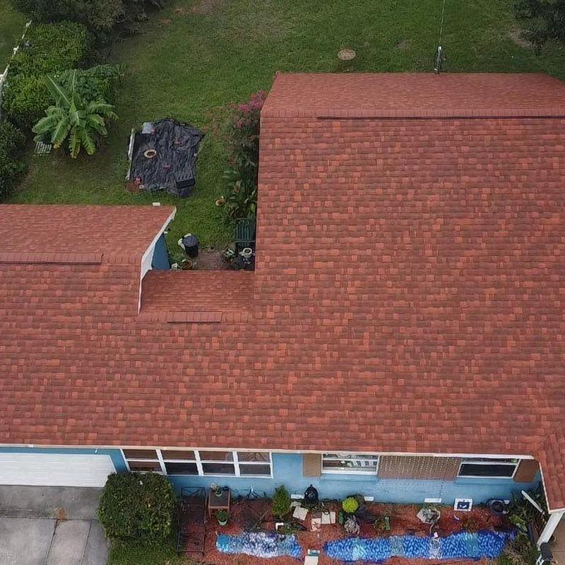 Owens Corning Terra Cotta shingle roof replacement