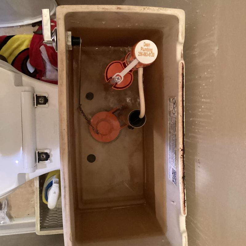 Toilet fill valve and flapper inside tank replacement