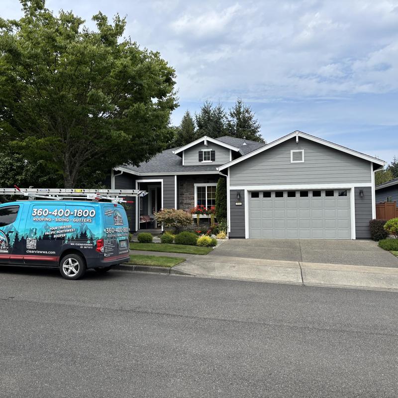 Roof shingles inspection at residential house in Hayden, ID