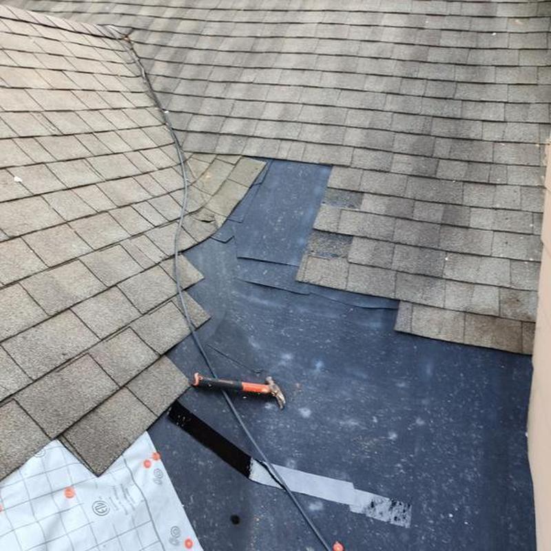 Ice and water shield underlayment with shingle repair