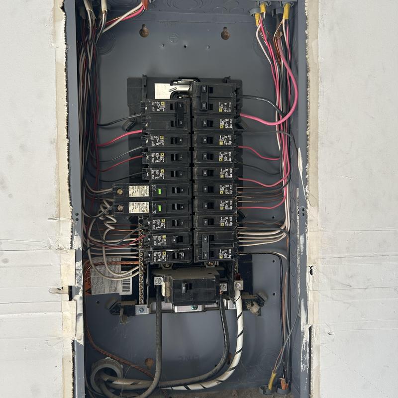 Electrical panel with two-pole breaker upgrades Electrical panel with two-pole breaker upgrades