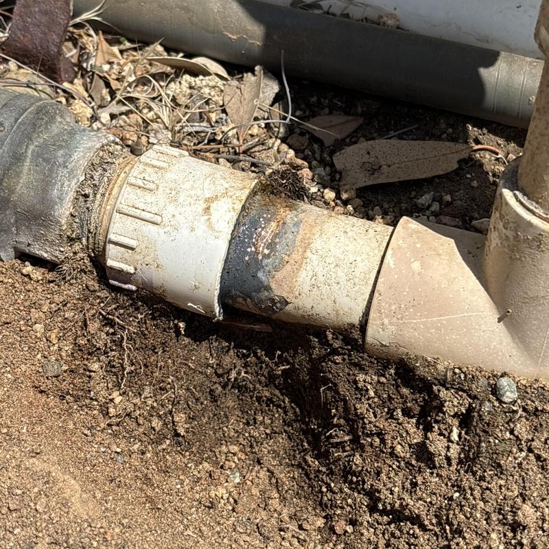 1-inch PVC line cut and capped by well pump area 1-inch PVC line cut and capped by well pump area