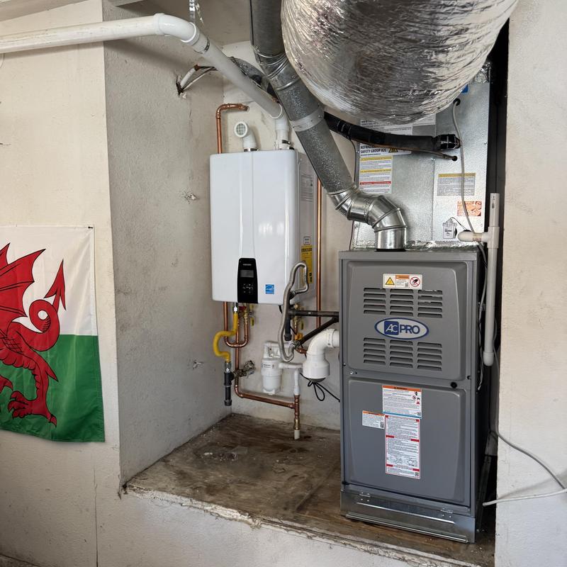 AC Pro furnace and tankless water heater installation AC Pro furnace and tankless water heater installation