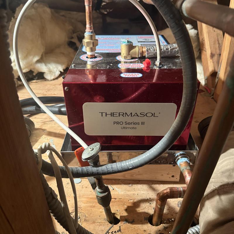 Thermasol PRO Series III water heater unit installation