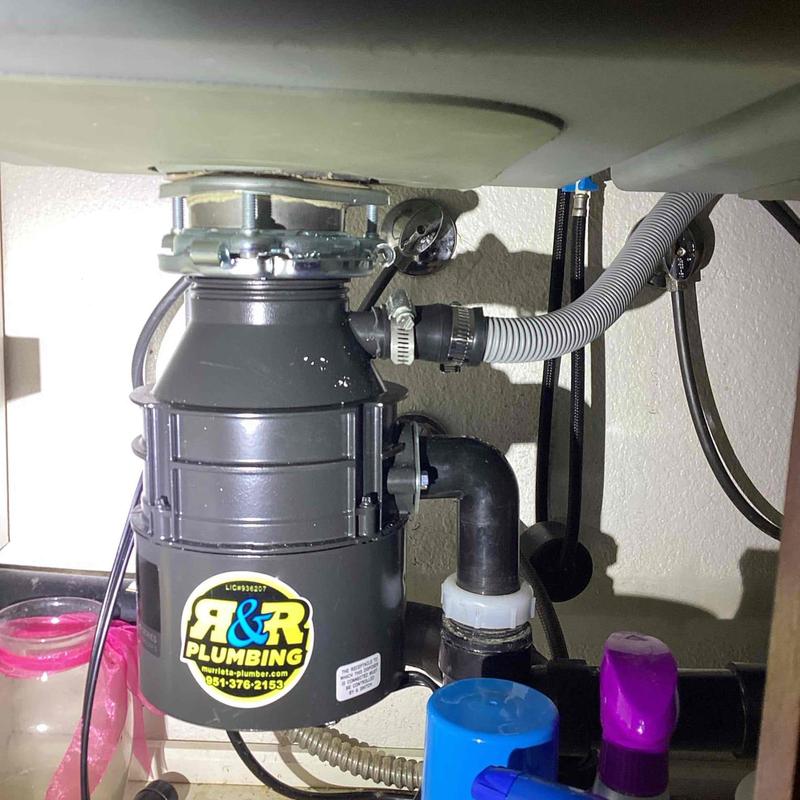 Badger 5 garbage disposal under kitchen sink