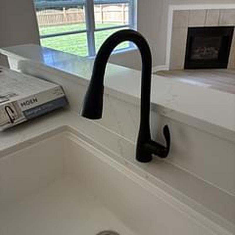 Kitchen faucet black finish with sink and countertop Kitchen faucet black finish with sink and countertop