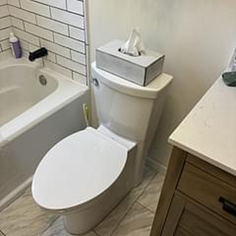 Toilet reset and minor rebuild in bathroom