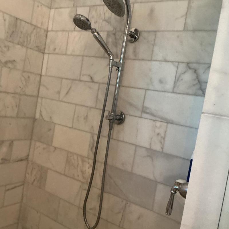 Shower trim and dual showerhead installation Shower trim and dual showerhead installation