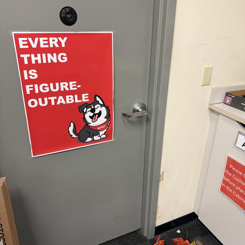 Cash office door lock and frame repair with poster Cash office door lock and frame repair with poster