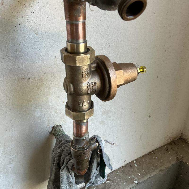 Wilkins DU 1-inch pressure regulator installation