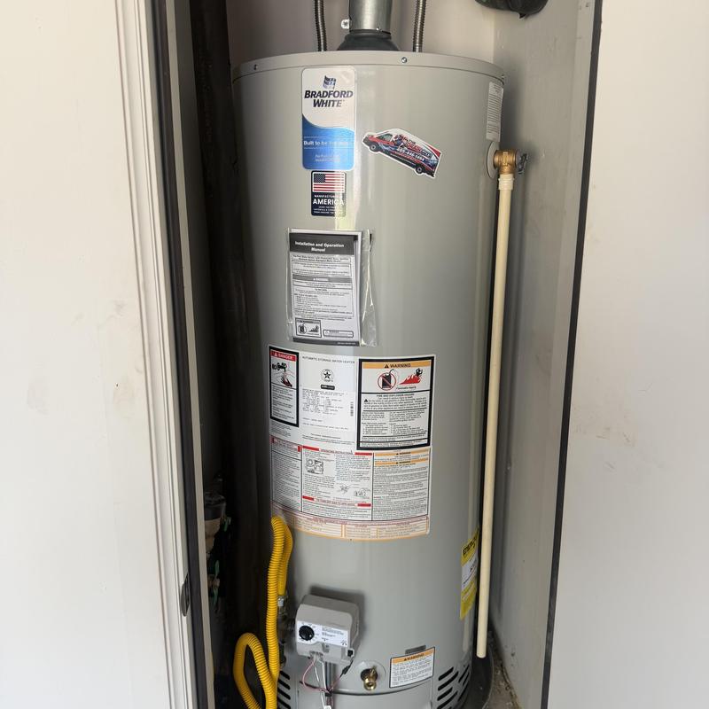 Bradford White natural gas water heater installation Bradford White natural gas water heater installation