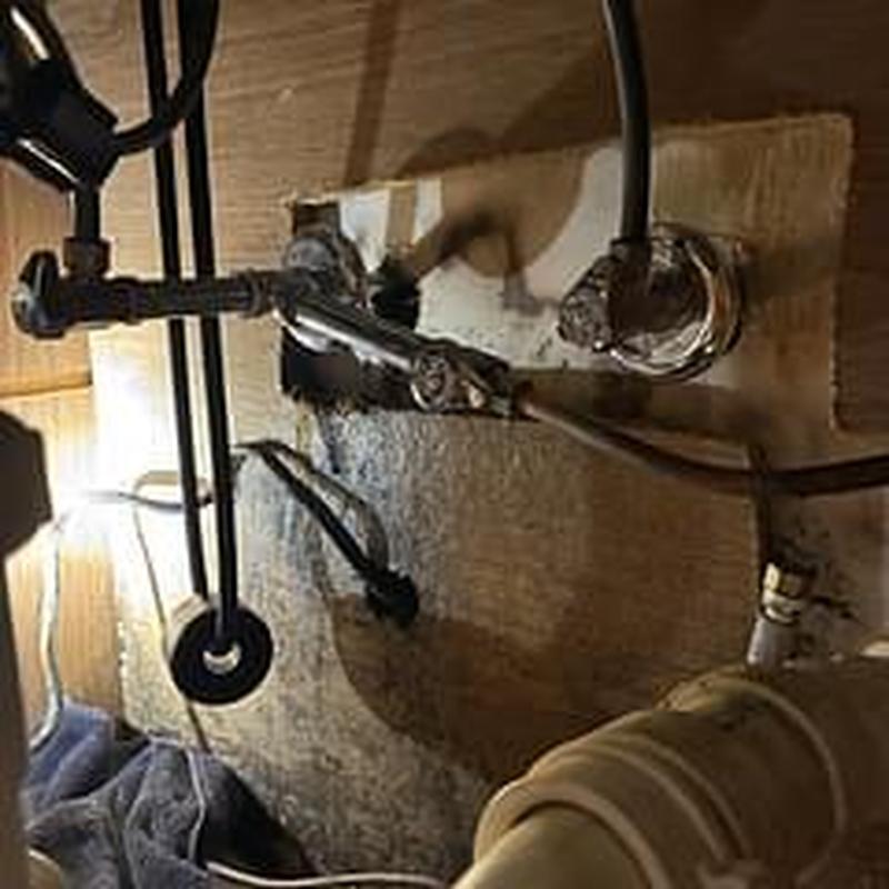 Kitchen sink shut off valves and supply lines under cabinet Kitchen sink shut off valves and supply lines under cabinet