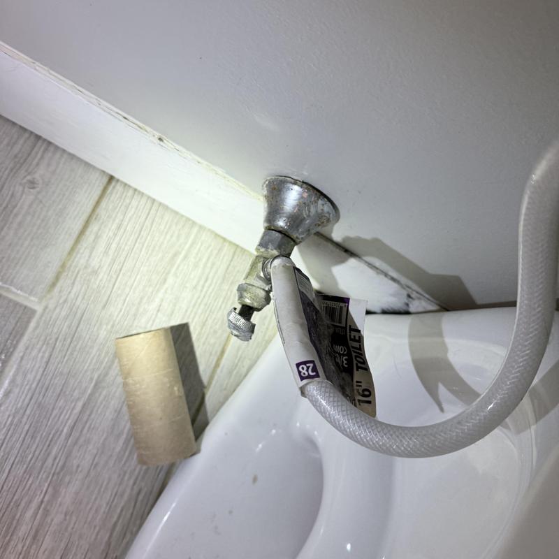 Silcock valve and toilet supply line installation