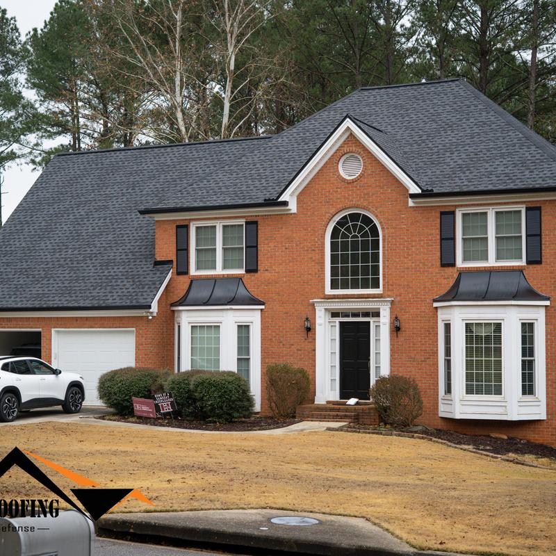 GAF Timberline HDZ charcoal shingle roof installation
