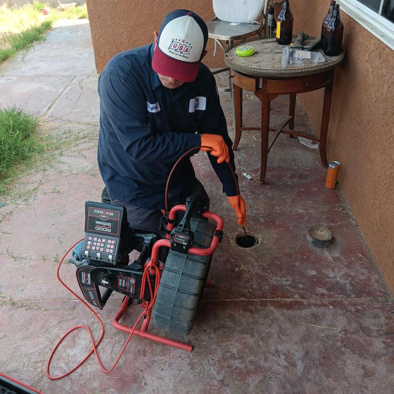 Sewer line inspection with robotic camera system Sewer line inspection with robotic camera system