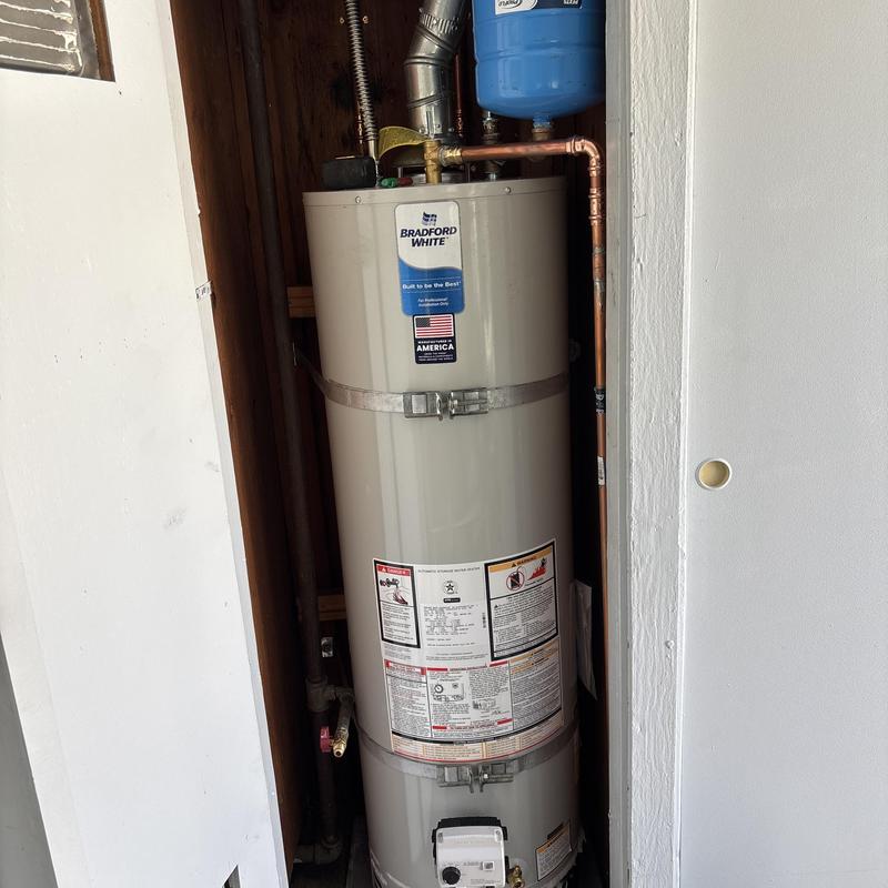 Bradford White 40-gallon water heater installation