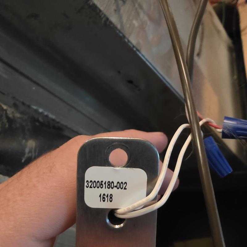 Honeywell zone control indoor air sensor wiring close-up Honeywell zone control indoor air sensor wiring close-up