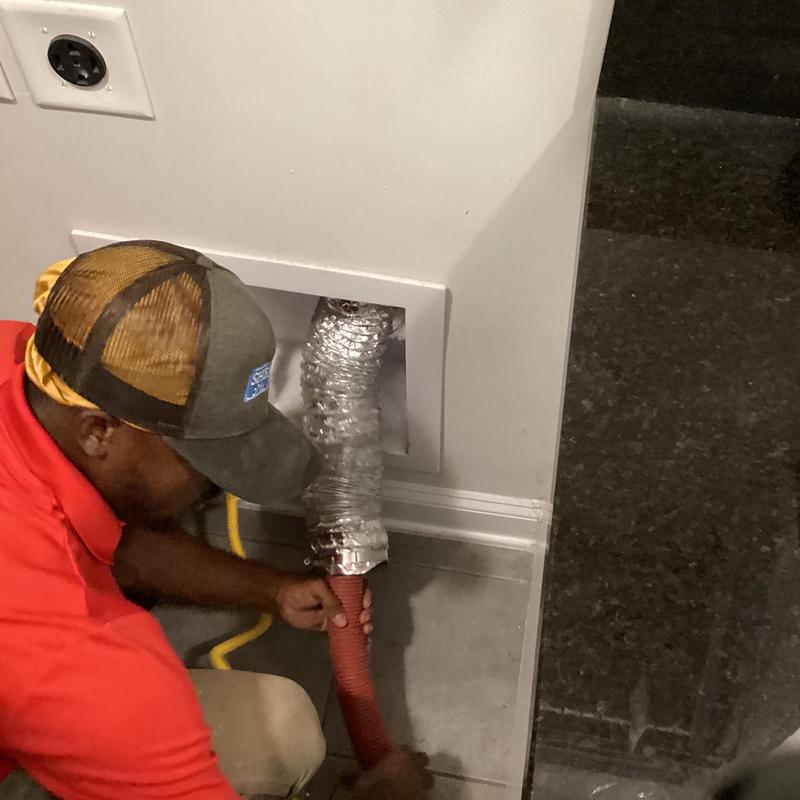 Dryer vent cleaning and duct inspection in home Dryer vent cleaning and duct inspection in home